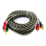 Cable 2x2 Rca, 5 Metros, Para Amplificacion De Auto