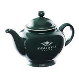 Tetera Té Ahmad Tea Porcelana Verde Con Infusor Acero Inox