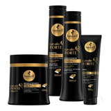 Kit Haskell Cavalo Forte Shampoo Cond Máscara 500 Leave-in