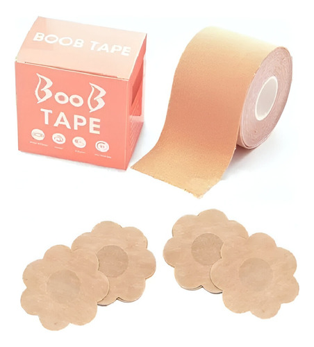 Cinta Levanta Busto Boob Tape Adhesiva Pushup + 10 Tapapezon