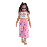 Conjunto Infantil Menina Luxo Mon Sucré Pantacourt 1380212