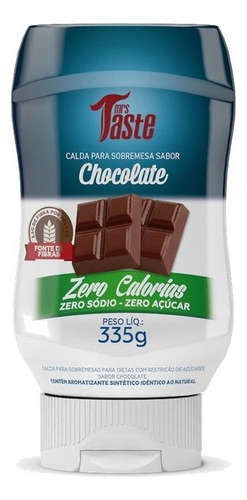Salsa De Chocolate Mrs. Taste Zero Calorías Sin Tacc En Frasco 335 g