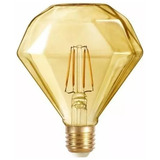 Ampolleta Vintage Filamento Led G95 Diamante Luz Calida