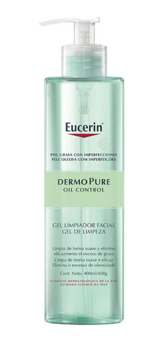 Gel Limpiador Facial Dermopure Oil Control - Eucerin 400 Ml