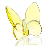 Figura De Mariposa Voladora De Vidrio Amarillo, Diseño...