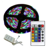 Kit Tira Led Rgb 5050 220v 5m Tienda Oficina Hogar Gamer Luz