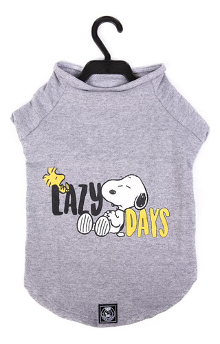 Roupa Para Cachorro Camiseta Inverno Snoopy Lazy Days Gg