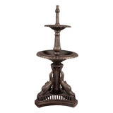 Chafariz Fonte Água Ferro Fundido Decoração Escultura Peixes Cor Preto 110v/220v