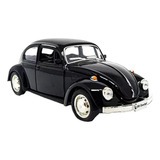 Carrinho De Ferro Fusca Clássico 1/32 Miniatura Coleção