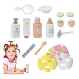 Set De Maquillaje De Madera Para Niños De 17 Piezas, Juguete