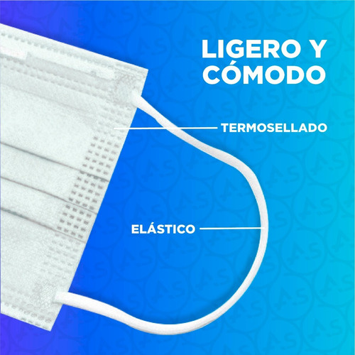Barbijo Quirurgico Tapaboca Descartable Anmat X100u Tricapa
