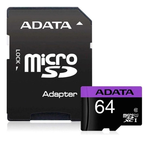 Tarjeta Memoria Micro Sd 64gb Adata Clase 10