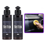 2 Revitalizador Líquido De Plásticos Tritok Batom Black