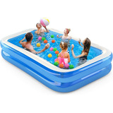 Alberca Inflable Rectangular Niño Portátil Piscina Inflable 