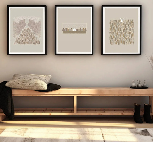 Minimalista Religioso Versiculos De La Biblia C/marco 50x70