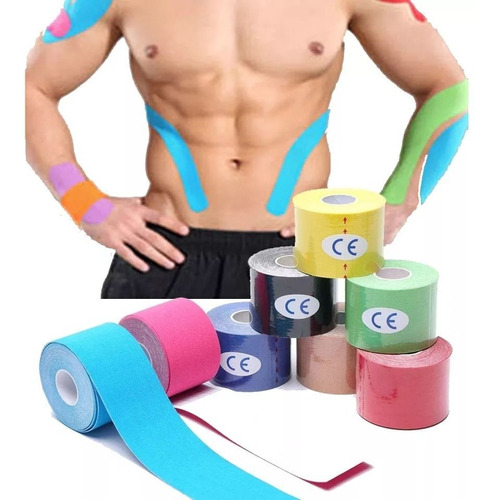 Fita Kinesio Taping Adesiva Fisioterapia Muscular Bandagem