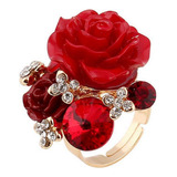 Anillos De Flores Chapados En Oro Rosa Para Mujer, Anillos .