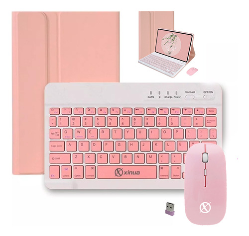 Funda Magnetica Con Teclado Bluetooth Para A7 Lite + Mouse