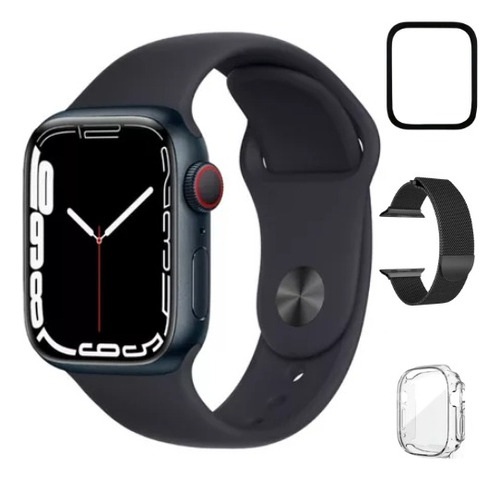 Relógio Smartwatch Feminino Masculino S8pro Série7 Lançament Caixa Preto