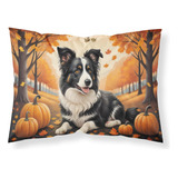 Border Collie - Funda De Almohada De Tela De Otoño Estándar,