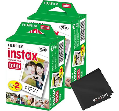 Fujifilm Instax Mini Instant Camera Película: 40 Shoots Tota