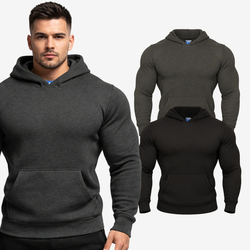Paquete De 2 Sudaderas Hoodie Deportivas Para Hombre Capucha
