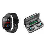 Reloj Inteligente P6 Smart Watch + Audífonos Power Bank F9