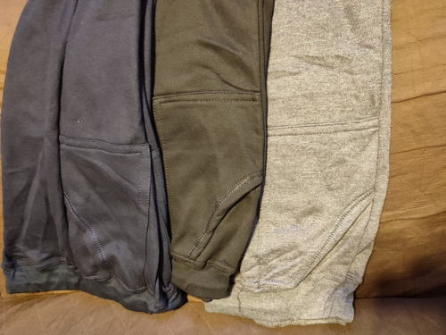 3 Pantalones De Buzo Recto Mujer, Algodón