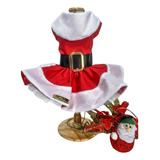 Roupa Pet Vestido De Natal Para Cachorro Mamãe Noel