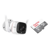Kit Câmera Segurança Ip Tp-link Tapo C310 + Cartão Sd 64gb