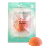 Konjac Esponja Facial Con Fina Arcilla Rosa Francesa Natural