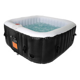 Aquaspa - Jacuzzi Portátil Con Hidromasaje, Diseño Cuadrado 