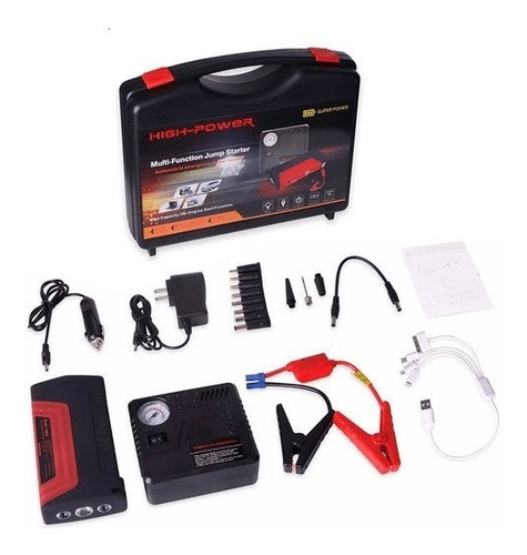 Partidor Cargador Auto Batería + Inflador Neumaticos 12v