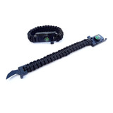 Pulsera Cuchillo Oculto Cuerda Paracord Supervivencia Edc 