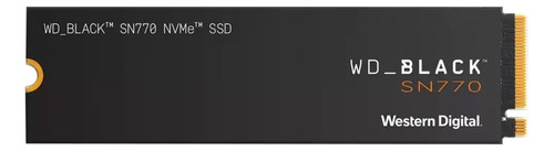 Ssd Western Digital Sn770 Nvme, 500gb, Pci Express 4.0 Color Negro