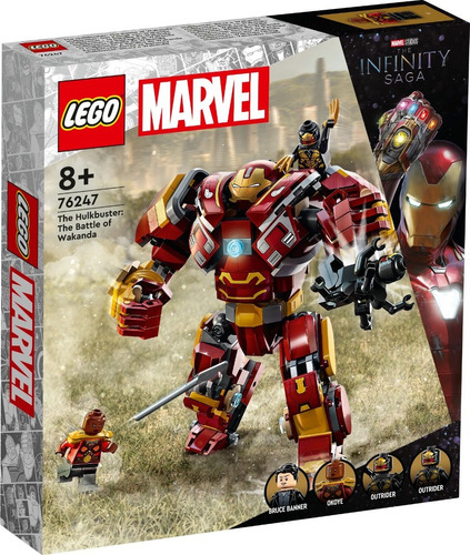 Lego Marvel - Hulkbuster: Batalla De Wakanda (76247) Cantidad De Piezas 385