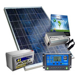 Kit Panel Solar 20w Regulador 10 A Bateria 7 A Inverter 150w