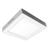 Plafon Techo Flat Cuadrado 30x30-blanco Con Led Incluido