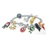 Pulsera Brazalet Charms Avengers Marvel Compatibles Pandor