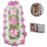 Porta Papel Flor Croche Rosa Suporte Para 2 Papeis Zakuri