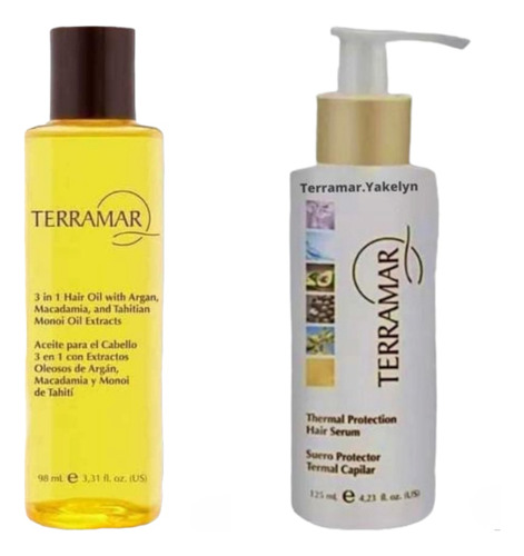 Aceite Para El Cabello 3en1 Terramar+ Suero Protector Termal