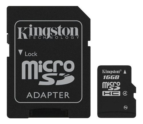 Tarjeta De Memoria Kingston Sdc4 Con Adaptador Sd 16gb 10 Pz