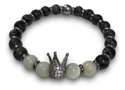 Pulsera Nácar Corona Hombre