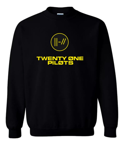 Buzo Twenty One Pilots Cuello Redondo Friza 