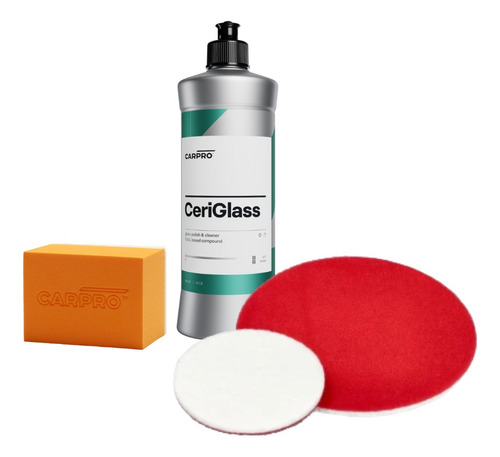Kit Completo Ceriglass 500ml Para Pulir Cristales Carpro