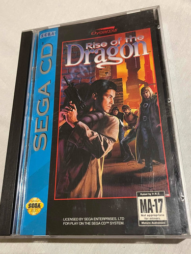 Rise Of The Dragon - Original Sega Cd Com Caixa E Manual