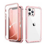 Carcasa Compatible Con iPhone 12 Pro Max Rosa Anticaidas