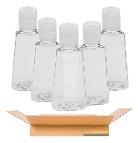 Envases Botellas Plastico 30 Ml Con Tapa Redonda Crema X 24