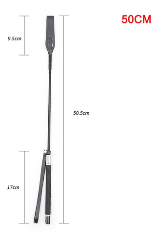 Látigo De Caballo De 50 Cm De Piel Sintética