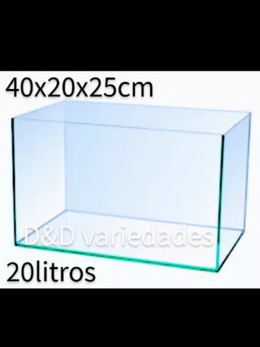 Aquário 20 Litros Para Peixes E Plantas Aquáticas + Filtro+